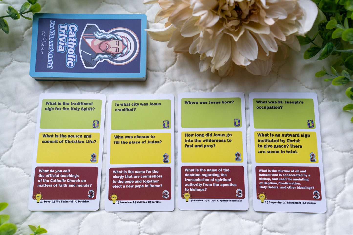 Catholic Trivia – Faith-Based Family Card Game